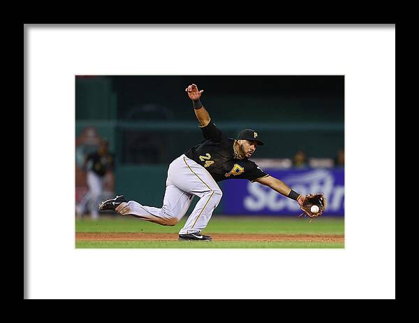 Ball Framed Print featuring the photograph Pittsburgh Pirates V St. Louis Cardinals by Dilip Vishwanat