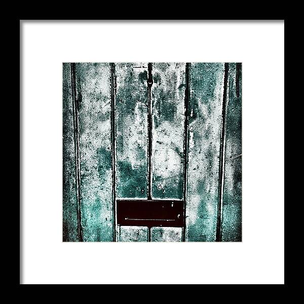 Abstracters_anonymous Framed Print featuring the photograph The Blue Door by Jason Roust