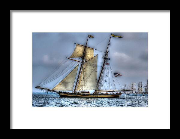 Tall Ship Framed Print featuring the photograph Tall Ships #3 by Dale Powell