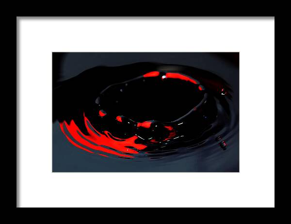 Water Drops Framed Print featuring the photograph Untitled #5 by Gene Tatroe