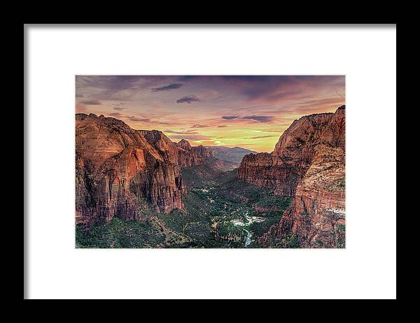 #faatoppicks Framed Print featuring the photograph Zion Canyon National Park #5 by Michele Falzone