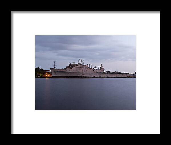 Richard Reeve Framed Print featuring the photograph 50 Shades of Gray at Philadelphia Navy Yard by Richard Reeve