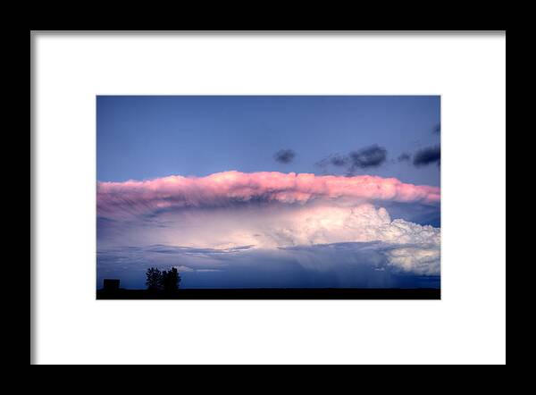 Storm Framed Print featuring the photograph Prairie Storm Clouds #55 by Mark Duffy