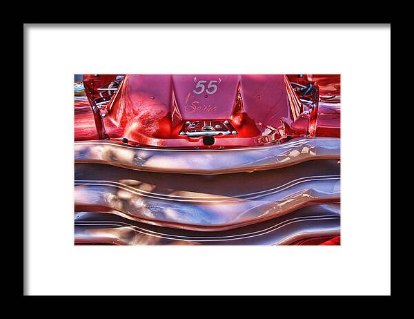 Car Framed Print featuring the photograph 55 Series by Audreen Gieger