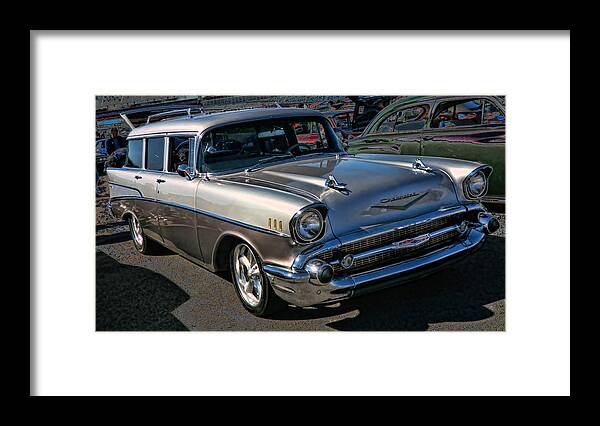 Victor Montgomery Framed Print featuring the photograph '57 Chevy Wagon #57 by Vic Montgomery