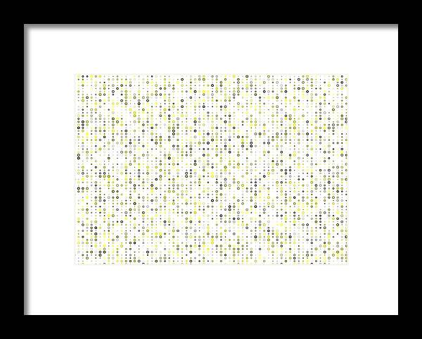 Abstract Digital Algorithm Rithmart. Framed Print featuring the digital art 5x7.8 by Gareth Lewis