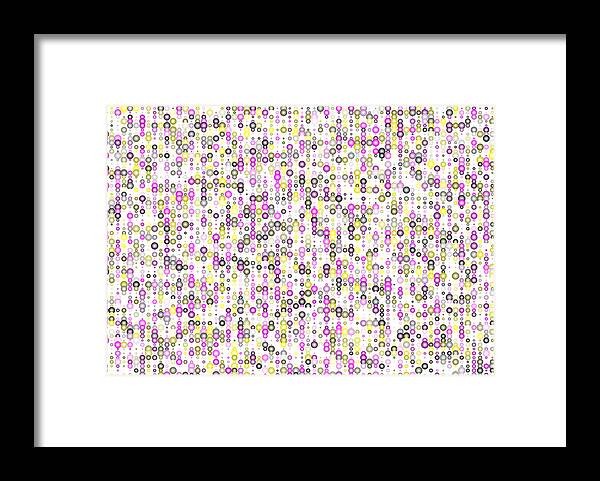 Abstract Digital Algorithm Rithmart Framed Print featuring the digital art 5x7.9 by Gareth Lewis