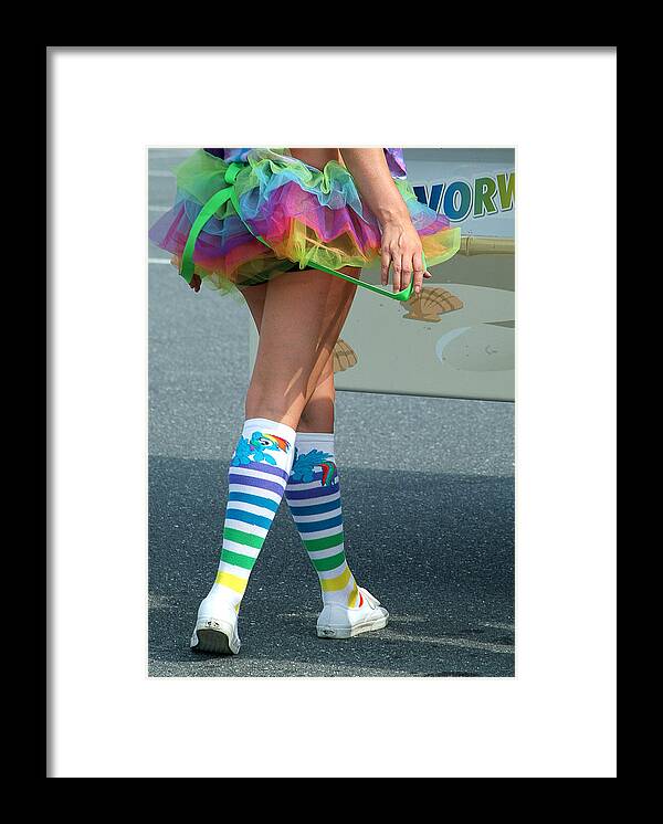  Framed Print featuring the photograph 5K Color Run #6 by Michael Dorn