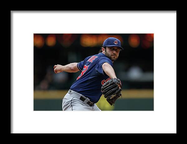 Second Inning Framed Print featuring the photograph Cleveland Indians V Seattle Mariners by Otto Greule Jr