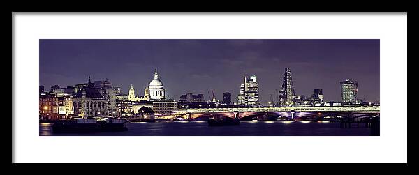 London Framed Print featuring the photograph London night #6 by Songquan Deng