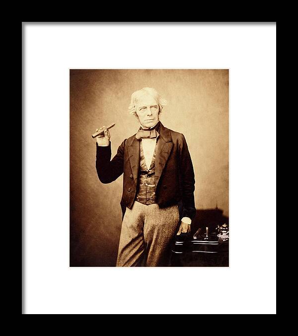 Michael Faraday Framed Print featuring the photograph Michael Faraday #6 by Royal Institution Of Great Britain / Science Photo Library