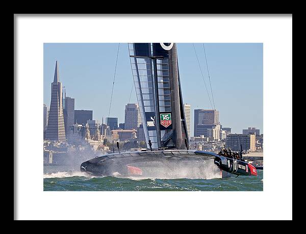 Oracle Framed Print featuring the photograph Oracle America's Cup #14 by Steven Lapkin