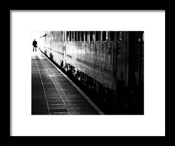 Train Framed Print featuring the photograph Untitled #6 by Anna Niemiec