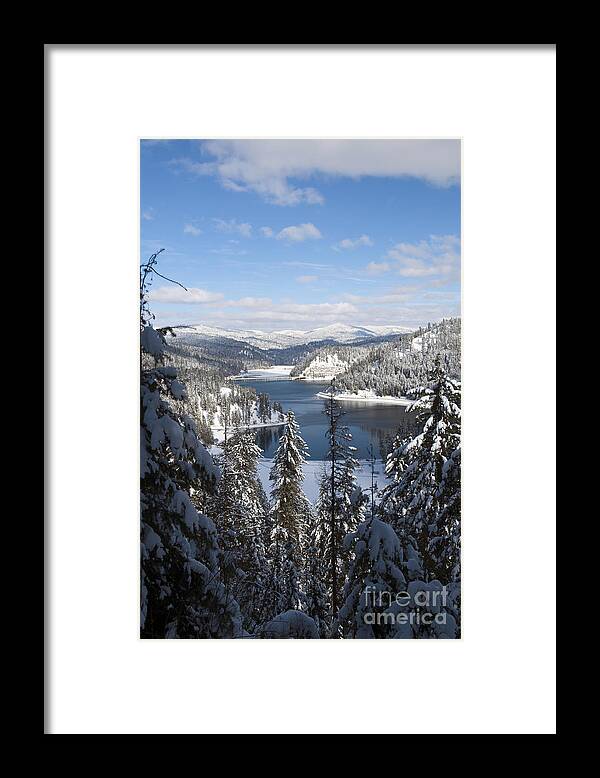 Nightvisions Framed Print featuring the photograph 610A Lake Coeur d'Alene by NightVisions