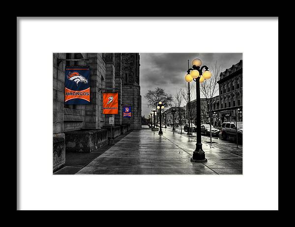 Broncos Framed Print featuring the photograph Denver Broncos by Joe Hamilton