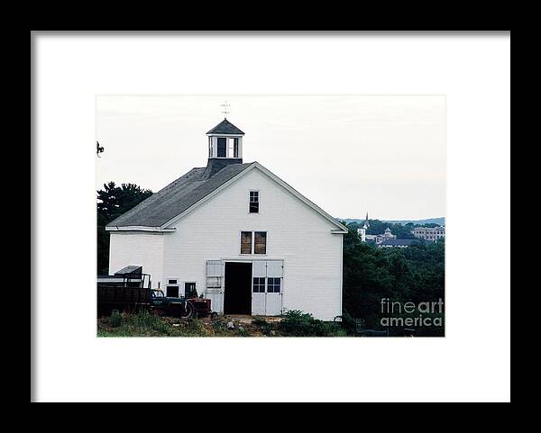 Silsby Farm Framed Print featuring the photograph #660 10 Silsby Farm Haverhill Massachusetts #660 by Robin Lee Mccarthy Photography