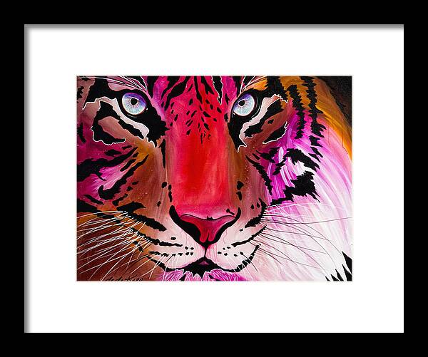Acrylic Framed Print featuring the painting Beautiful Creature by Dede Koll
