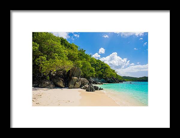 Caribbean Framed Print featuring the photograph Beautiful Caribbean beach by Raul Rodriguez