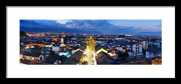 China Framed Print featuring the photograph Dali Old Town #7 by Songquan Deng