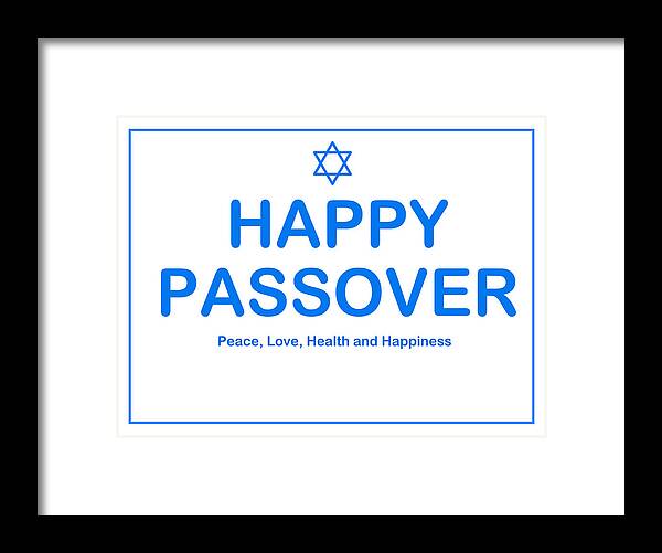 Passover Framed Print featuring the photograph Happy Passover #7 by John Shiron
