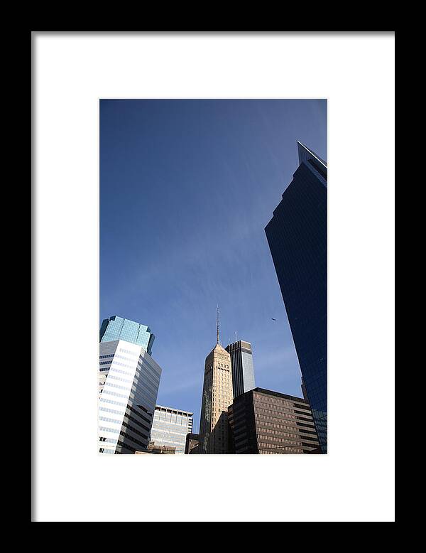 America Framed Print featuring the photograph Minneapolis Skyscrapers #7 by Frank Romeo
