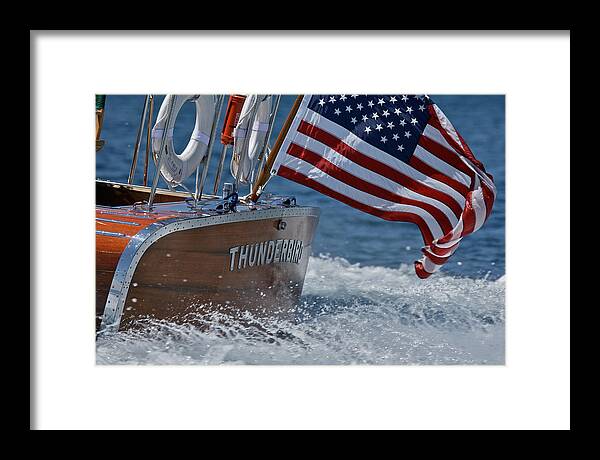 Yacht Framed Print featuring the photograph Thunderbird Yacht #40 by Steven Lapkin