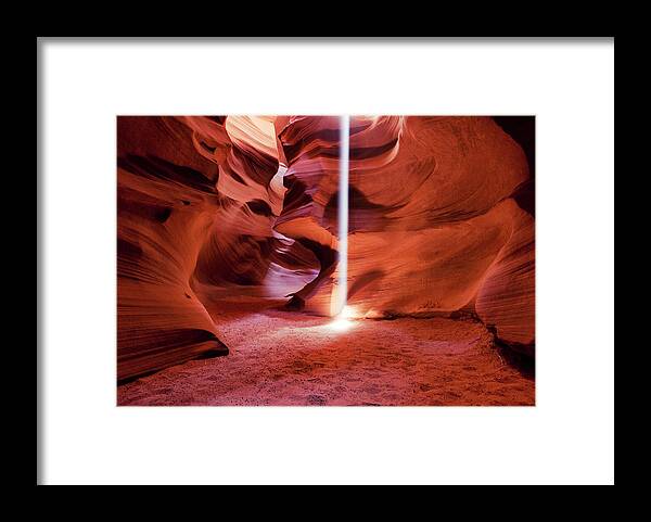 Native American Reservation Framed Print featuring the photograph Upper Antelope Canyon #7 by Powerofforever