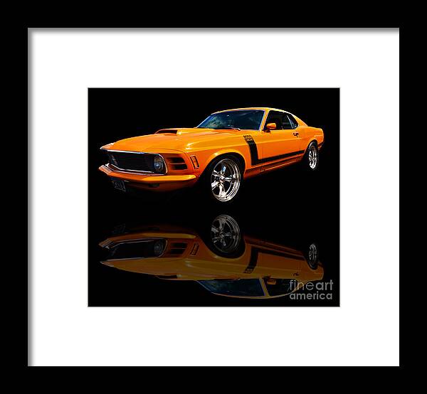 Mustang Framed Print featuring the photograph 70 Mustang by Frank Larkin