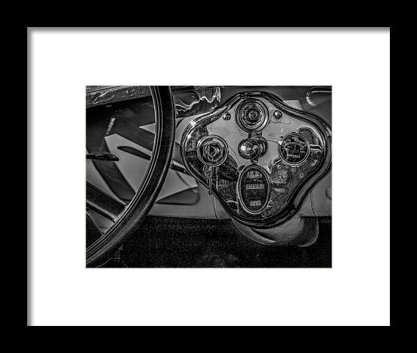 1930 Framed Print featuring the photograph Ford Model A in Black and White #77 by Steve Knievel