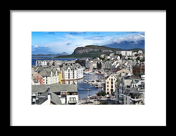 Alesund Framed Print featuring the photograph Alesund #8 by Luisa Azzolini