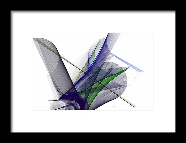 Abstract Art Framed Print featuring the digital art Color Symphony by Rafael Salazar