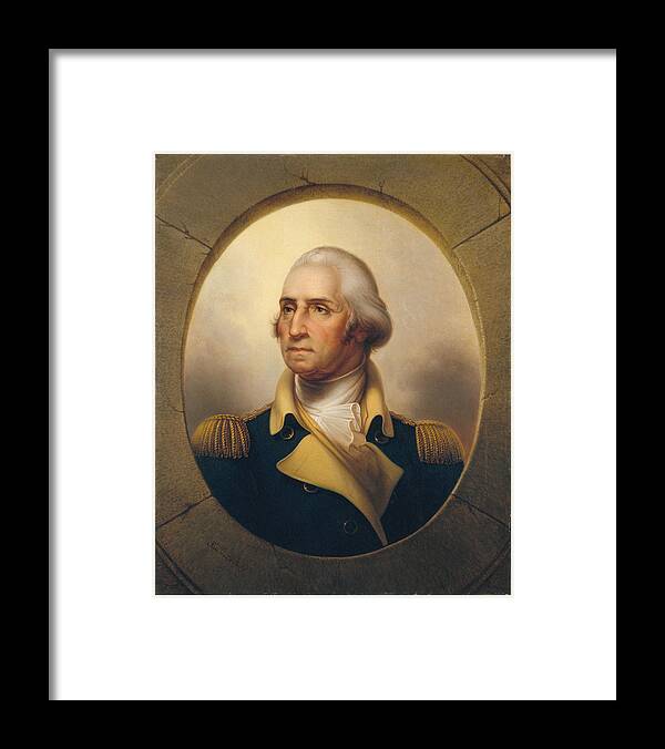 Rembrandt Peale Framed Print featuring the painting George Washington #16 by Rembrandt Peale