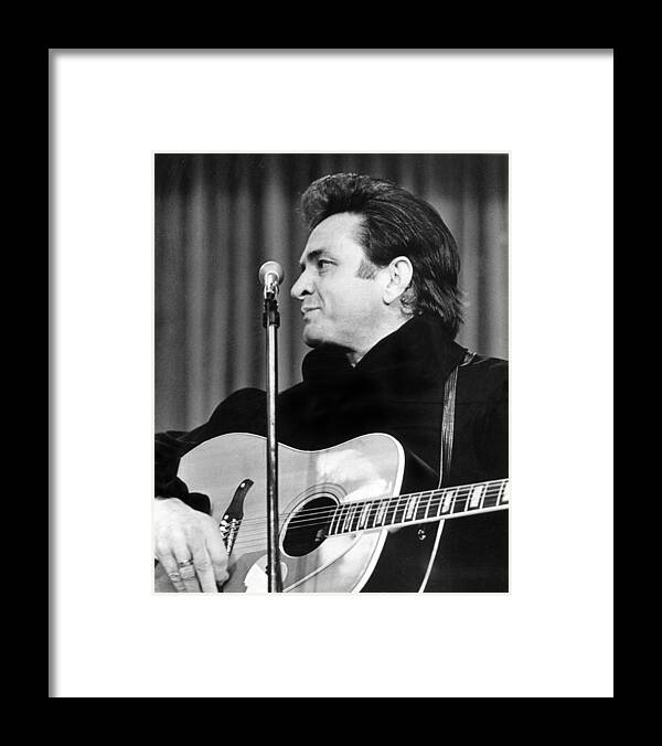 classic Framed Print featuring the photograph Johnny Cash #8 by Retro Images Archive