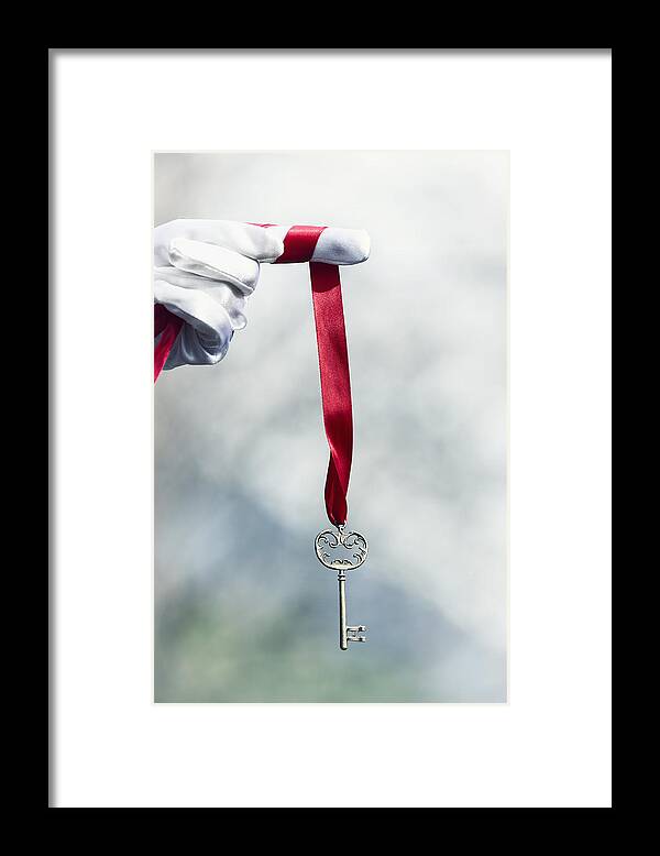 Key Framed Print featuring the photograph key #8 by Joana Kruse