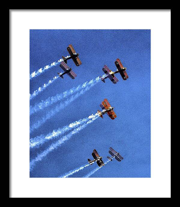 Fly Framed Print featuring the photograph 8 Planes 12932 by Jerry Sodorff