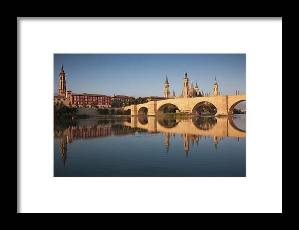 Aragon Framed Print featuring the photograph Spain, Aragon Region, Zaragoza #8 by Walter Bibikow