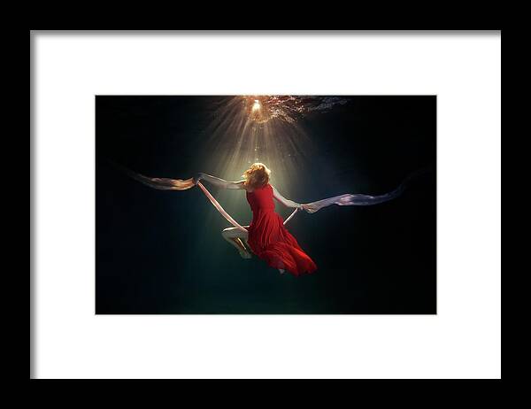 Underwater Framed Print featuring the photograph Underwater #8 by Mark Mawson