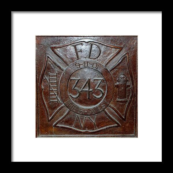 Fdny Framed Print featuring the photograph 9 11 01 F D N Y 343 by Rob Hans