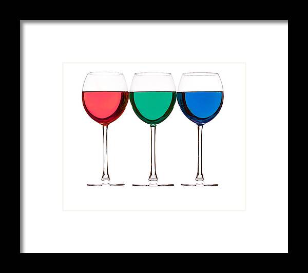 Alcohol Framed Print featuring the photograph Colorful Drinks #9 by Peter Lakomy