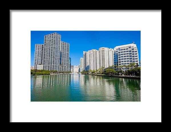 Architecture Framed Print featuring the photograph Downtown Miami #9 by Raul Rodriguez