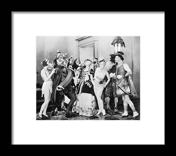 1920s Framed Print featuring the photograph Silent Film Still: Parties #9 by Granger