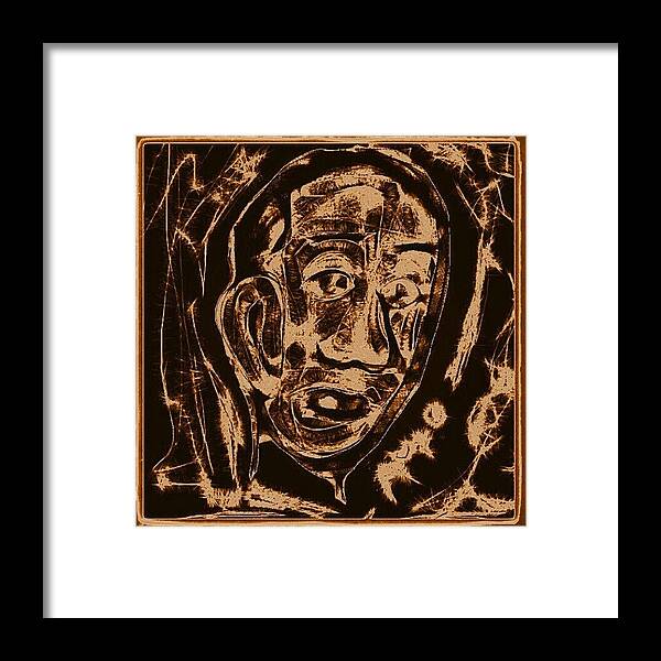 Brown Framed Print featuring the photograph #sketch #sketchpad #sketchoftheday #9 by Nuno Marques