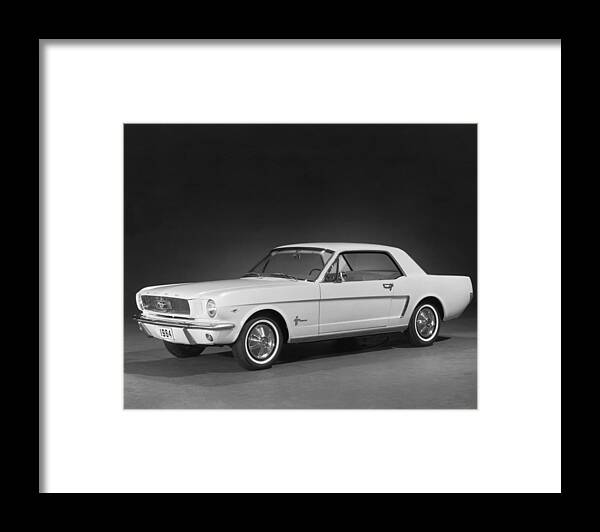 1960's Framed Print featuring the photograph A 1964 Ford Mustang by Underwood Archives