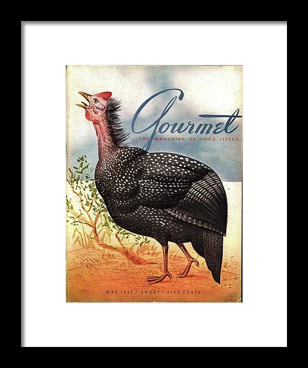 Illustration Framed Print featuring the photograph A Bellowing Turkey by Henry Stahlhut
