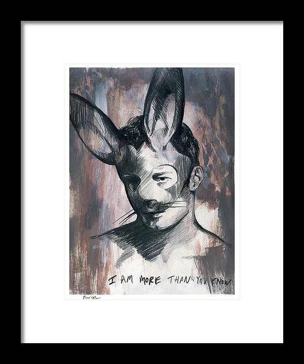 Pencil Art Framed Print featuring the painting A Boy Named Truth by Rene Capone