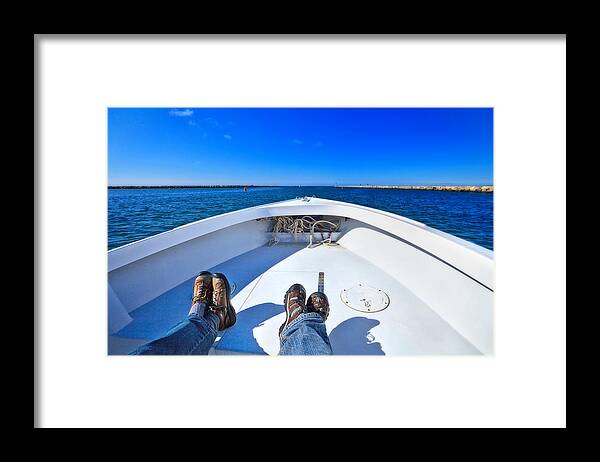 Cape Cod Framed Print featuring the photograph A busy Saturday on Cape Cod Bay by Sylvia J Zarco