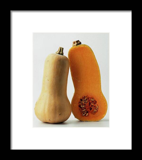Fruits Framed Print featuring the photograph A Butternut Squash by Romulo Yanes