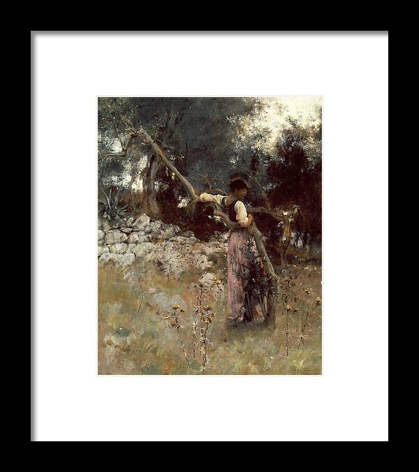 John Singer Sargent Framed Print featuring the painting A Capriote by John Singer Sargent