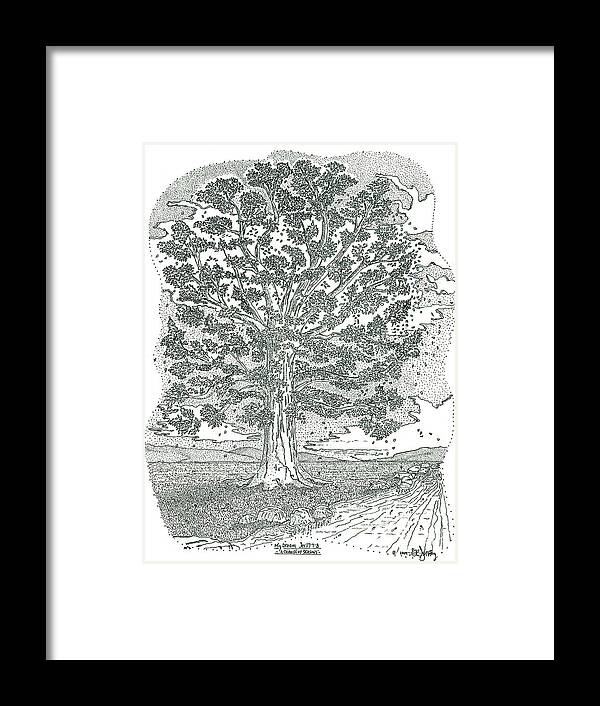 Landscape Framed Print featuring the drawing A Change Of Seasons by Glenn McCarthy Art and Photography