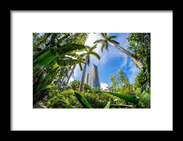 Architecture Framed Print featuring the photograph A Condo is Born by Raul Rodriguez